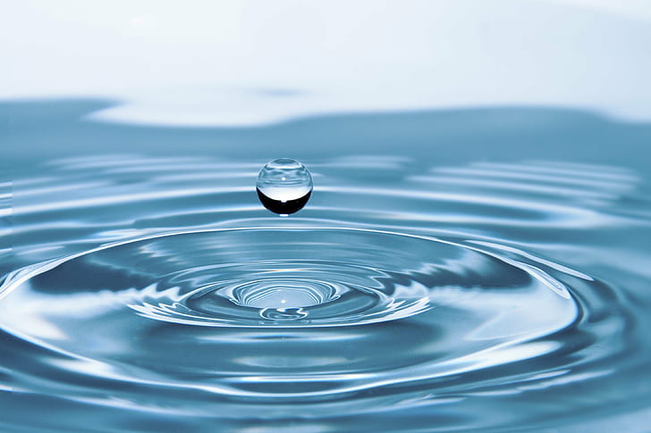 water droplet steel photography, clean, drop of water, liquid