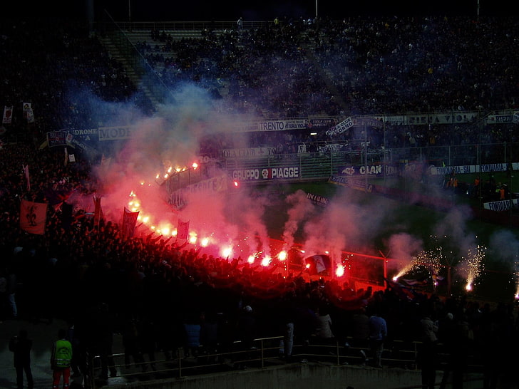 supporters, fans, crowds, Pyro (character), group of people, HD wallpaper