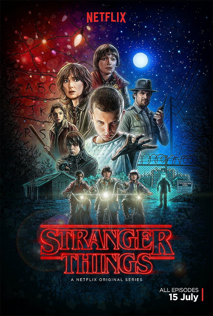 Netflix, poster, Stranger Things, HD wallpaper