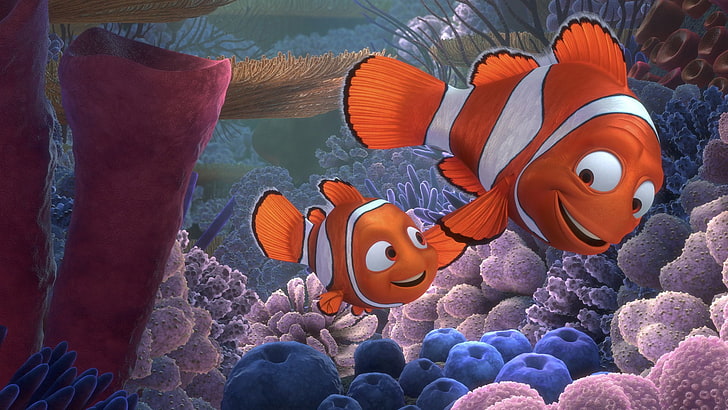 Finding Nemo, Clownfish, Marlin (Finding Nemo), Nemo (Finding Nemo), HD wallpaper