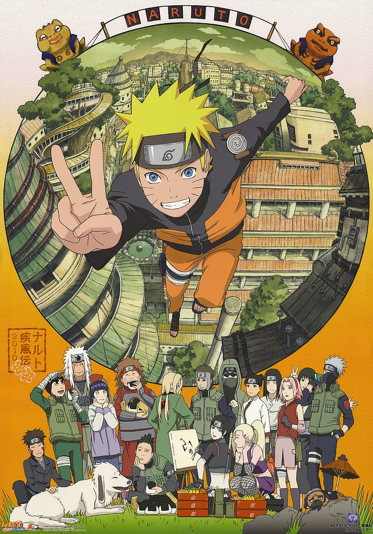 Naruto Shippuuden, Uzumaki Naruto, Jiraiya, Nara Shikamaru, HD wallpaper