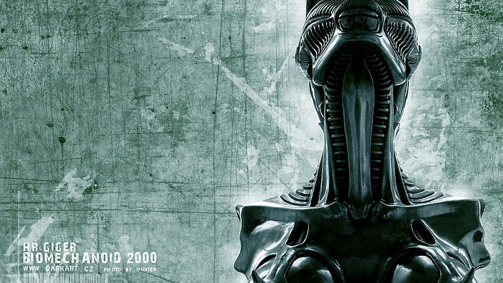 H. R. Giger, Korn, human body part, indoors, wall - building feature, HD wallpaper
