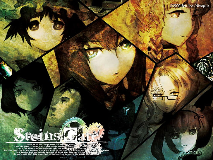 Steins;Gate, Hashida Itaru, Makise Kurisu, Shiina Mayuri, Okabe Rintarou, HD wallpaper