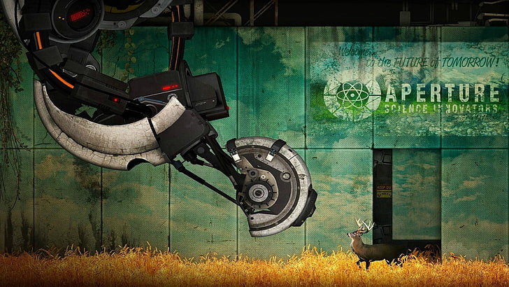 Portal 2 Aperture, video games, artwork, Portal (game), Valve Corporation, HD wallpaper