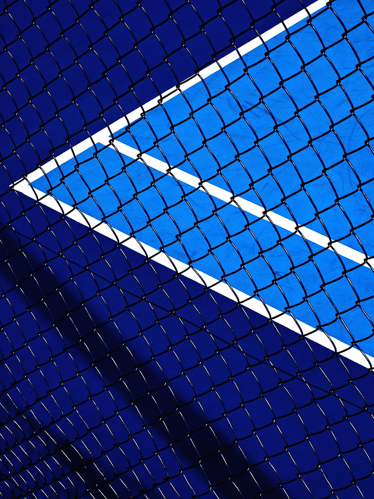 Tennis court, 4K, Stock, iPad Pro, Mesh fence, HD wallpaper
