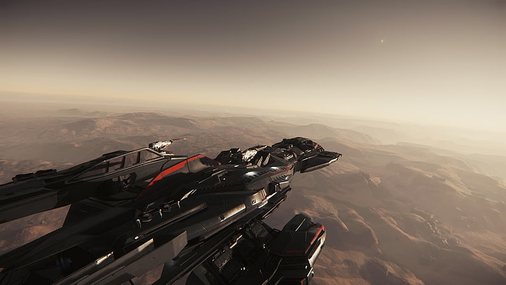 black and red aircraft, Star Citizen, Constellation Andromeda