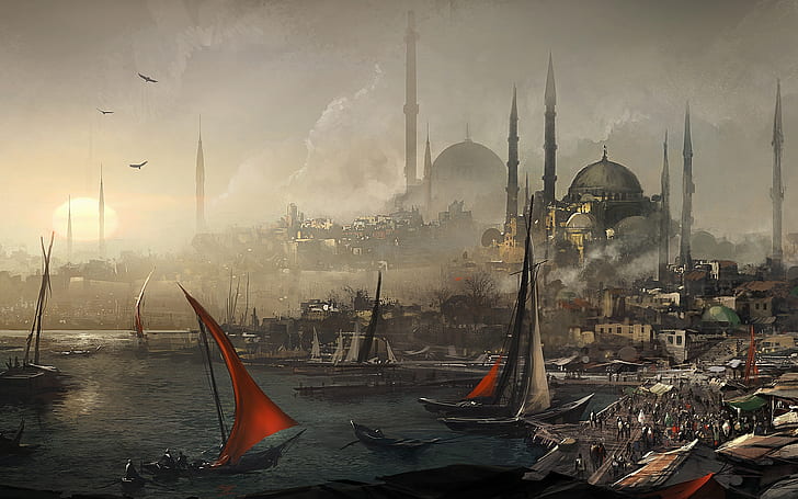 turkey ottoman istanbul assassins creed revelations 1920x1200  Art artwork HD Art, HD wallpaper