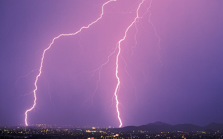 thunderbolt 3D wallpaper, lightning, storm, nature, power in nature, HD wallpaper