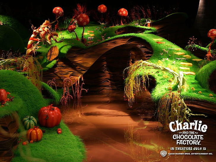 adventure, charlie, charlie-chocolate-factory, comedy, depp, HD wallpaper