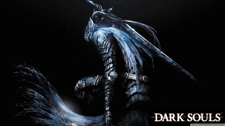 Dark Souls wallpaper, Artorias the Abysswalker, studio shot, black background, HD wallpaper