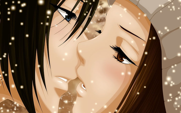 Hd Wallpaper Anime Say I Love You Boy Girl Kiss Mei