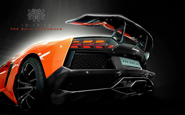 DMC Tuning 2013 Lamborghini Aventador LP900 SV 4, orange and black lamborghini super car, HD wallpaper