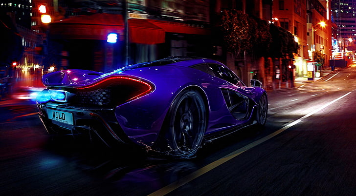 Wild Speed, purple convertible coupe, Cars, Supercars, motor vehicle, HD wallpaper