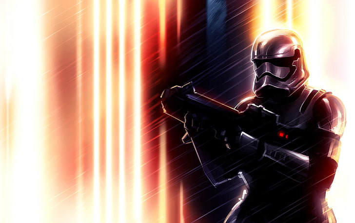 Star Wars Captain Phasma wallpaper, helmet, Stormtrooper, Episode VII