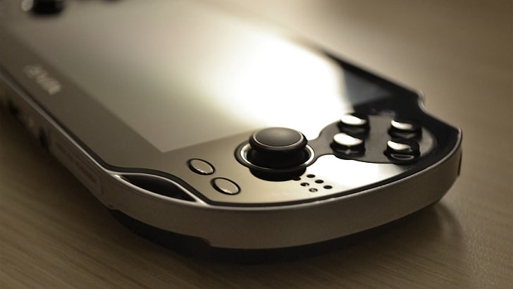 black and grey Sony PSVita, PlayStation, PlayStation Vita, closeup, HD wallpaper