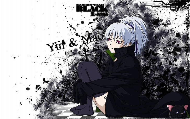 Darker than Black, Yin, white background, one person, real people