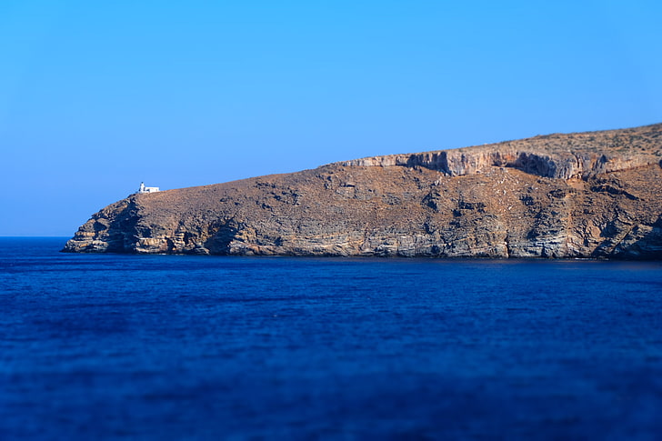 Greece, water, nature, sky, blue, sea, clear sky, waterfront, HD wallpaper