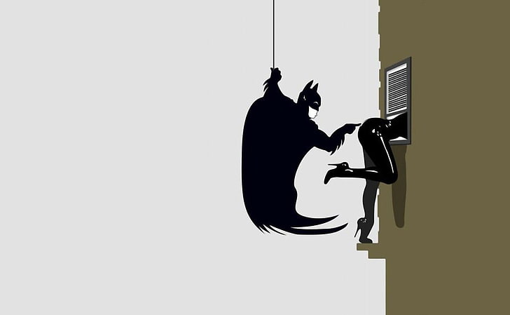 HD wallpaper: batman minimalistic funny catwoman 1622x1000 Entertainment  Funny HD Art | Wallpaper Flare
