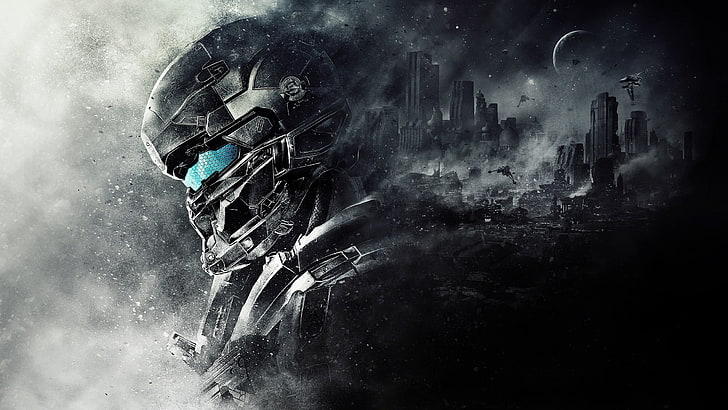 Halo digital wallpaper, Halo 5, Master Chief, 343 Industries