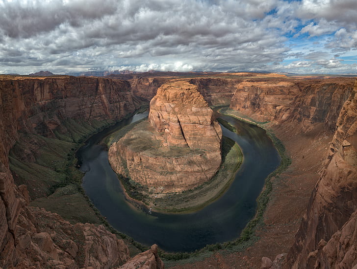 landscape photography of Grand Canyon, Arizona, Horseshoe Bend, HD wallpaper