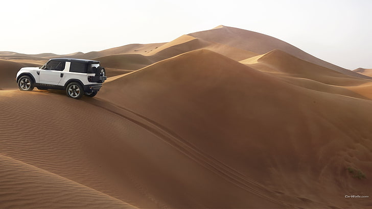 Land Rover DC100, concept cars, dune, desert, motor vehicle, HD wallpaper