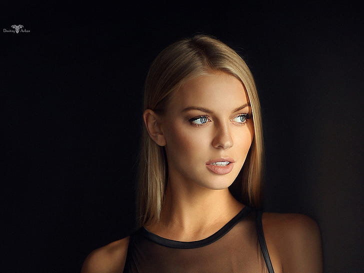 Alena, Alena Filinkova, model, women, blonde, straight hair, HD wallpaper