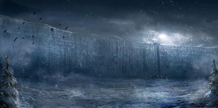 untitled, Game of Thrones, The Others, The Wall, winter, dark, HD wallpaper