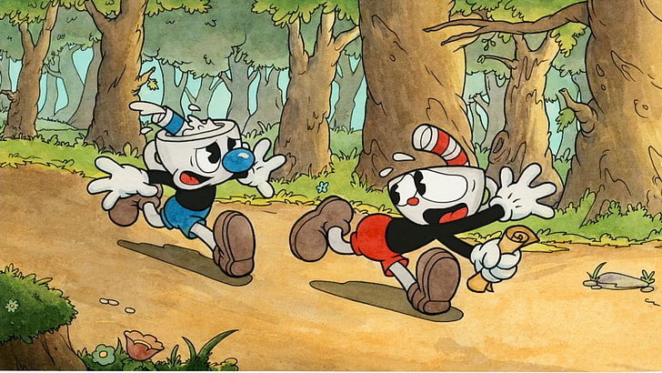 Download Cuphead and Mugman Chasing After Their Dreams Wallpaper   Wallpaperscom