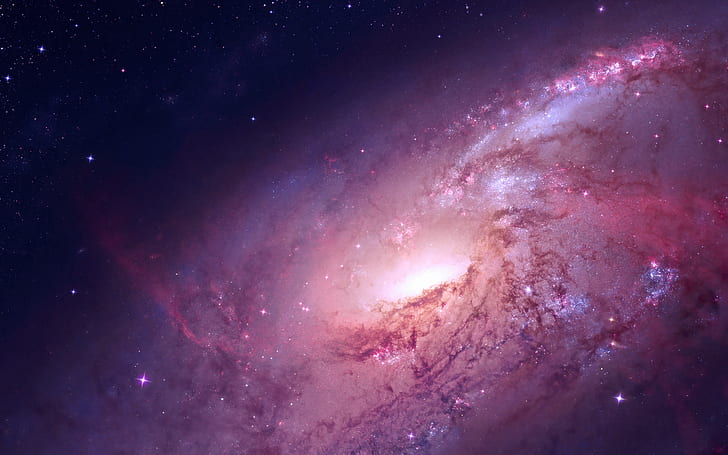 HD wallpaper: Messier 106, Spiral galaxy | Wallpaper Flare
