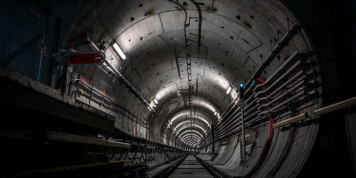 tunnel, architecture, transportation, indoors, built structure