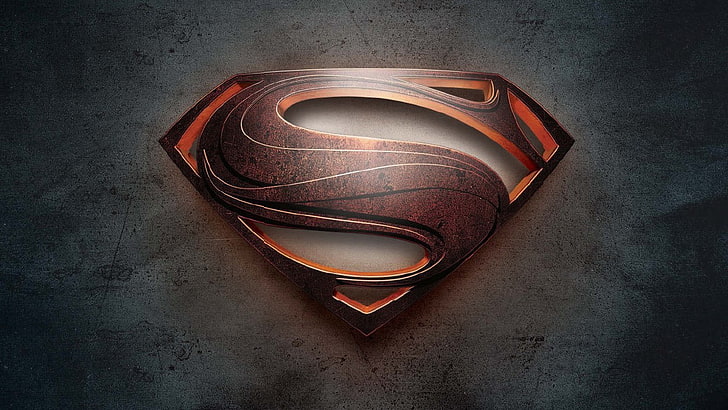 Superman logo, Man of Steel, no people, indoors, single object, HD wallpaper