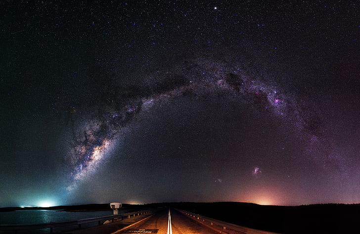 photo of road during night, Infinity, Beyond, North  Dandalup  Western Australia, HD wallpaper