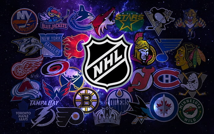 National Hockey League Team Posters, NHL logo wallpaper, Sports, HD wallpaper