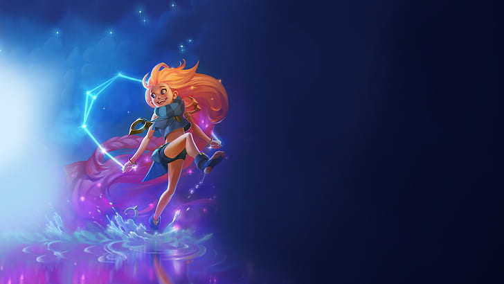 Hd Wallpaper Video Game Characters Zoe League Of Legends Anime