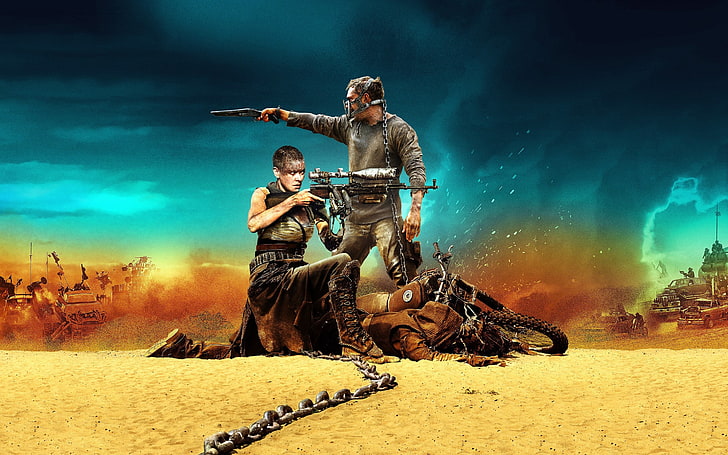 Mad Max movie cover screenshot, Mad Max: Fury Road, movies, Tom Hardy, HD wallpaper