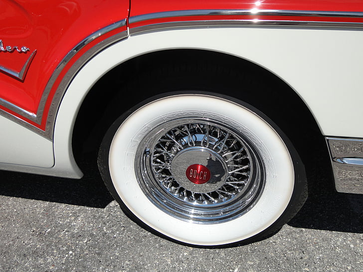 1957, buick, caballero, estate, retro, stationwagon, wheel, HD wallpaper