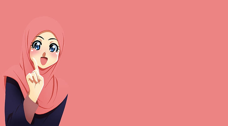 Anime, Original, Girl, Hijab, HD wallpaper