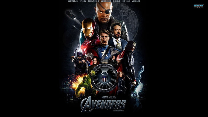 Marvel Avengers poster, The Avengers, Tony Stark, Captain America