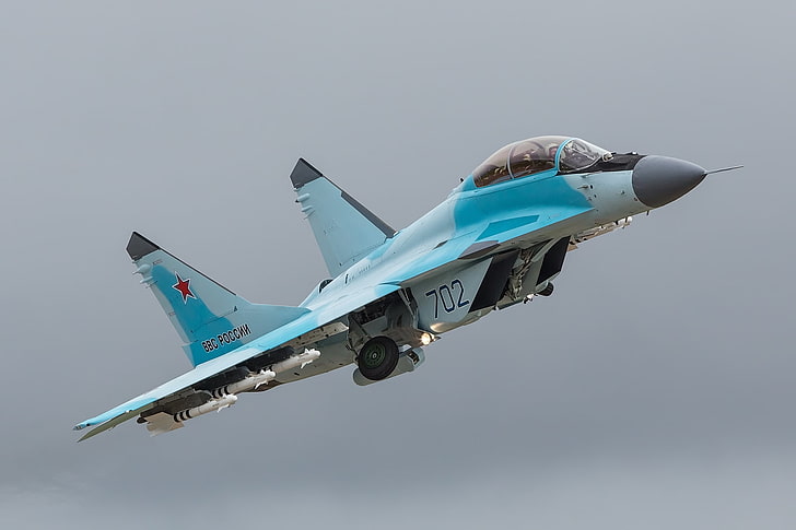 Russian Air Force, Mikoyan MiG-35, warplanes, air vehicle, airplane, HD wallpaper