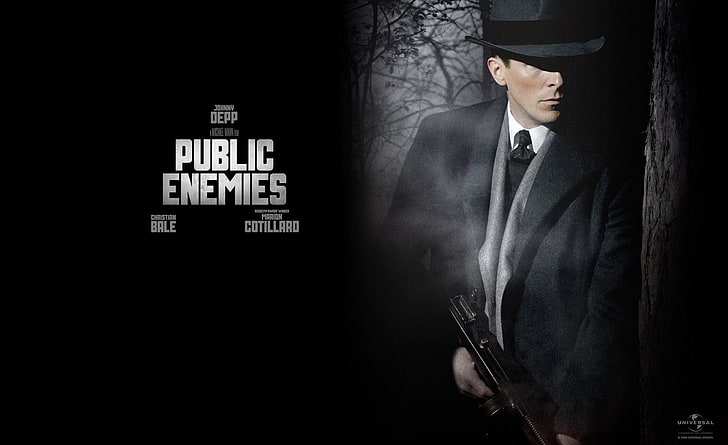 Christian Bale Public Enemies, Public Enemies digital wallpaper, HD wallpaper