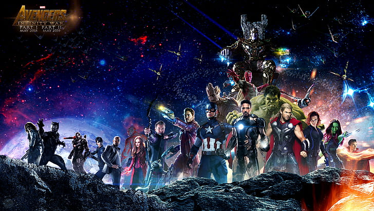 Captain America, Loki, Drax, Spider-man, Hulk, Avengers: Infinity War, HD wallpaper