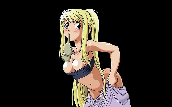 fullmetal alchemist blondes long hair winry rockbell anime anime girls 1680x1050  Anime Full Metal Alchemist HD Art