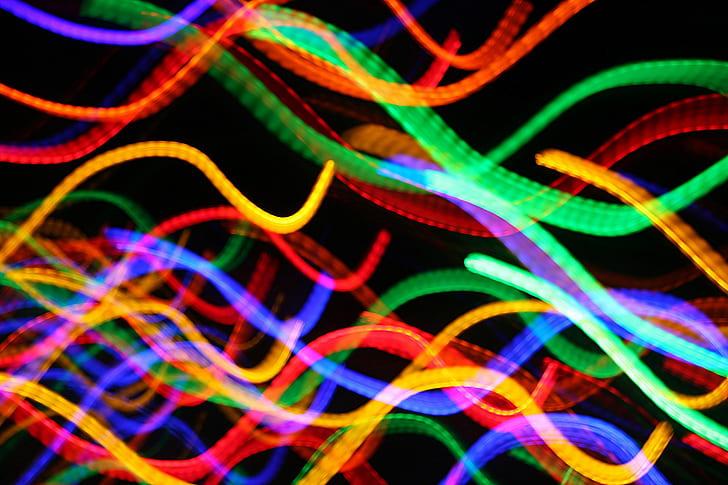 Lines lights, Best s, color, Abstract