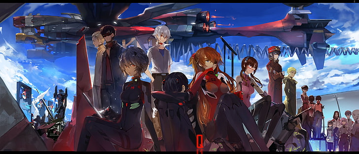 anime digital wallpaper, Neon Genesis Evangelion, Asuka Langley Soryu, HD wallpaper