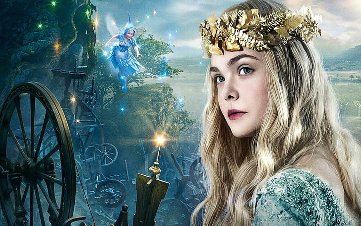Elle Fanning as Princess Aurora, HD wallpaper