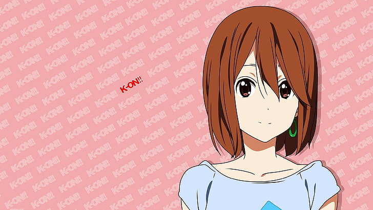 K-ON!, indoors, one person, representation, pink color, portrait