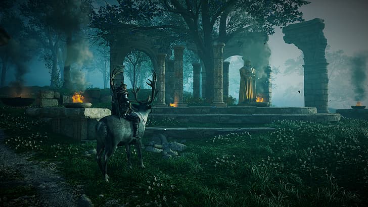 Assassin's Creed: Valhalla, Asgard, screen shot, video games, HD wallpaper