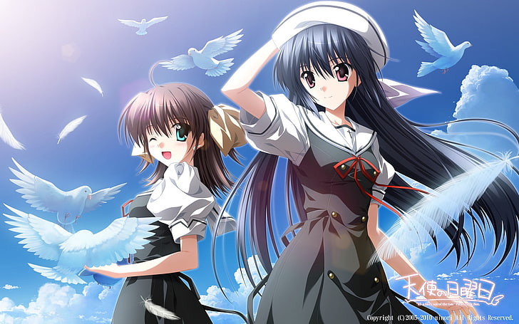 ef - a fairy tale of the two, anime girls, women, childhood, HD wallpaper