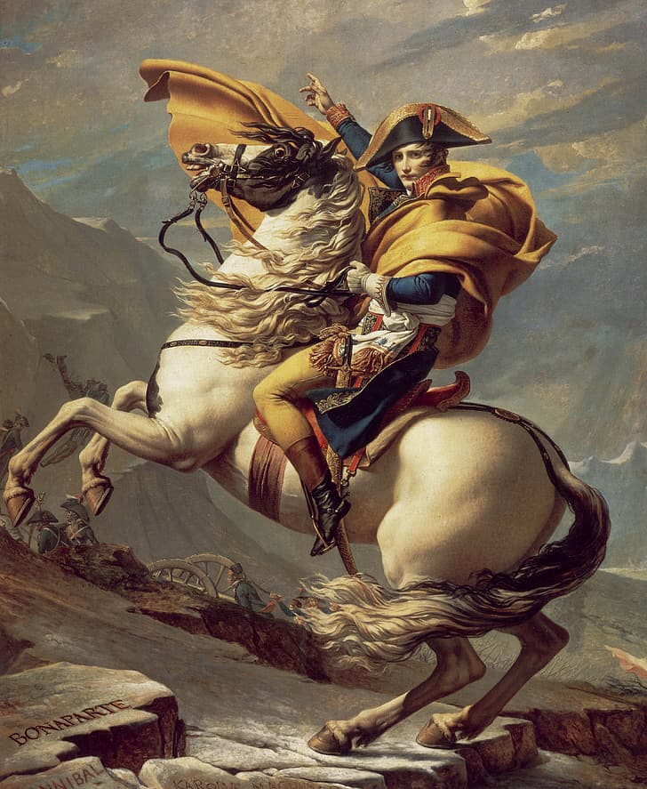 Jacques Louis David, painting, french revolution, Napoleon Bonaparte