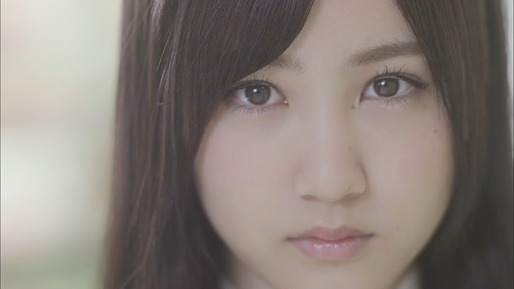 Nogizaka46, Asian, women, face, portrait, headshot, one person, HD wallpaper